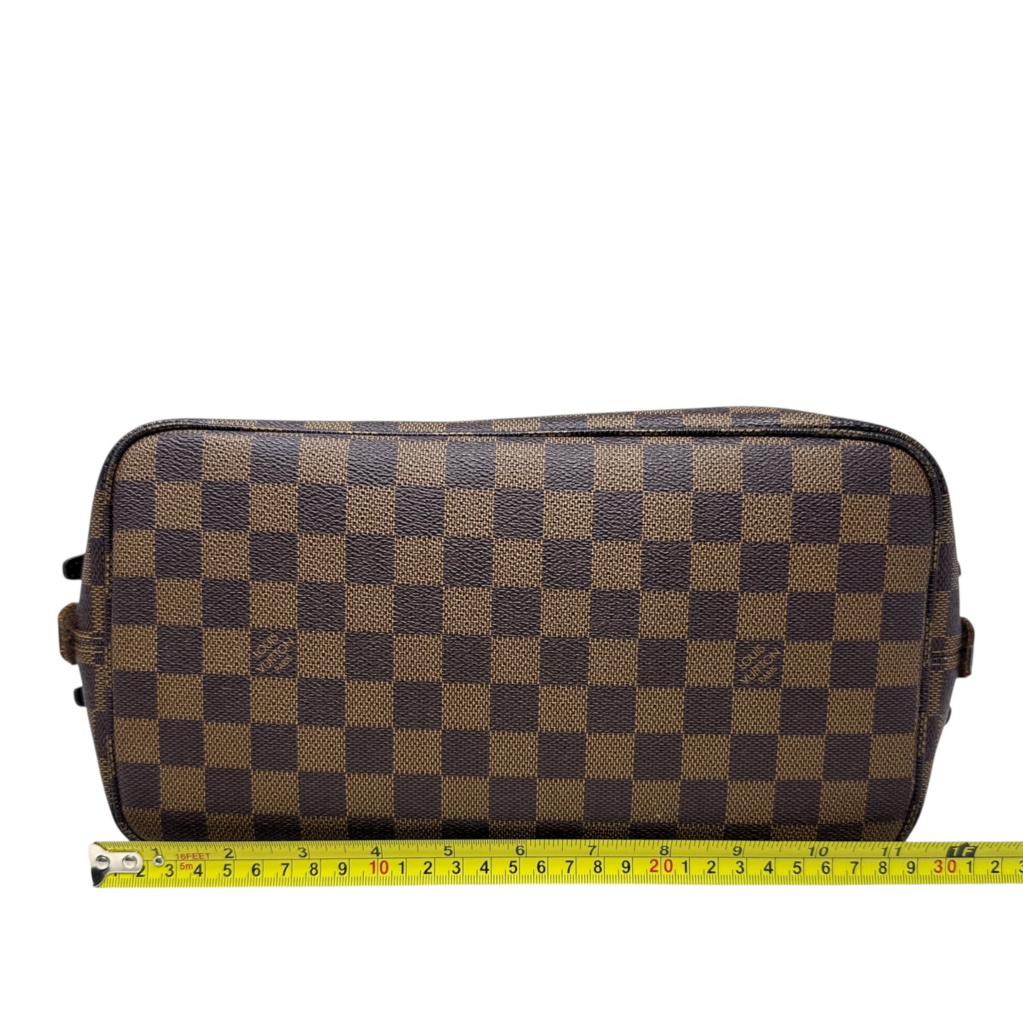 Cabas Rivington Tote In Damier Ebene Canvas Luxury Designer By Louis Vuitton, Size: Large