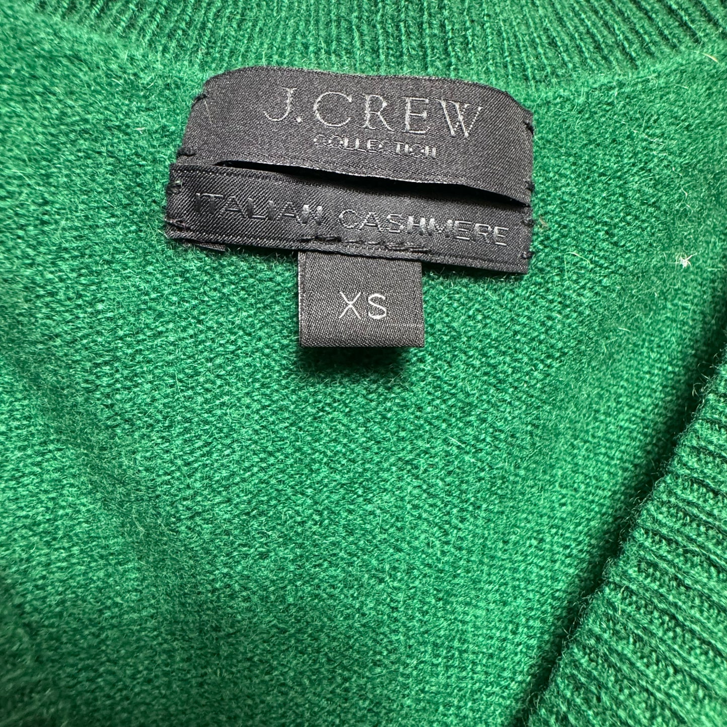 Sweater Cashmere By J. Crew In Green, Size: Xs