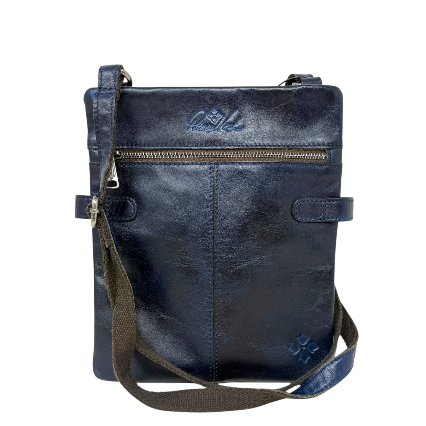 Prizzi Tooled Leather Crossbody Designer By Patricia Nash, Size: Large