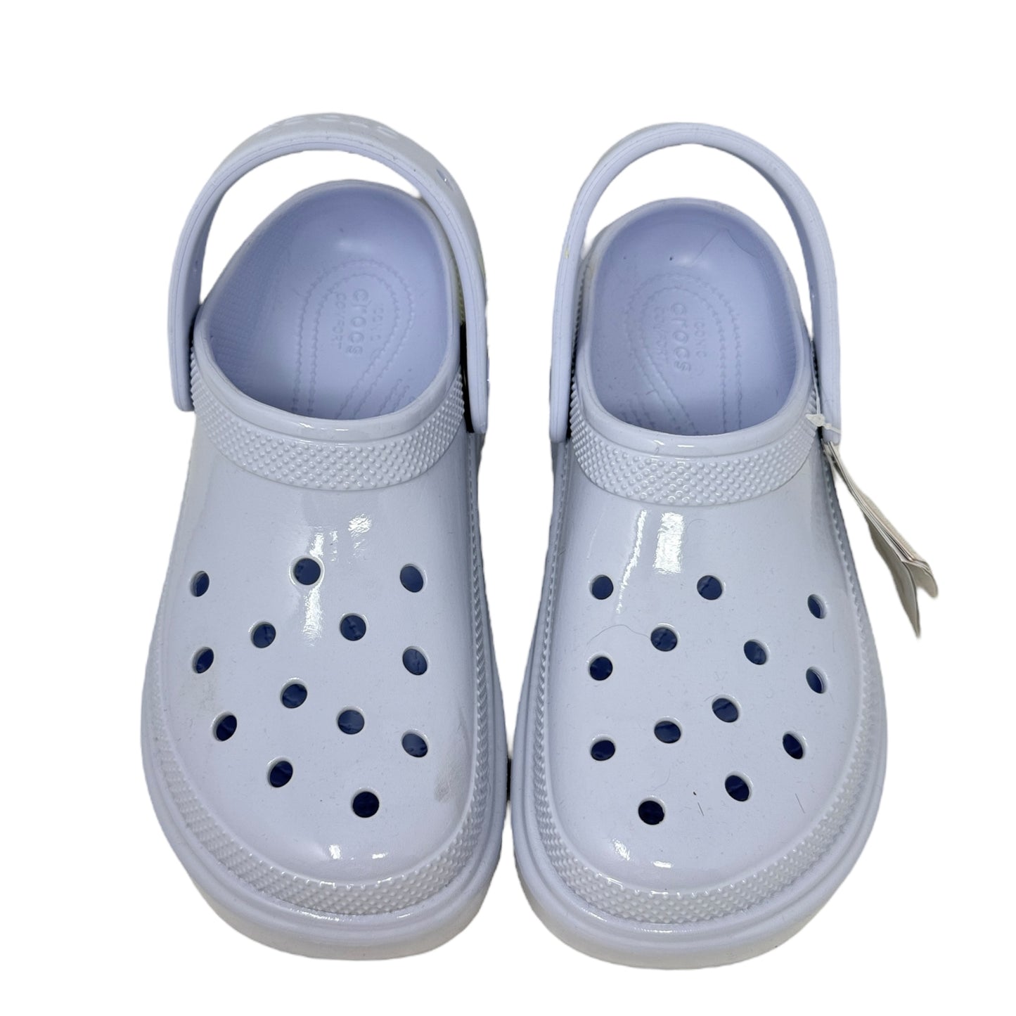 Stomp High Shine Platform Clogs By Crocs In Blue, Size: 9