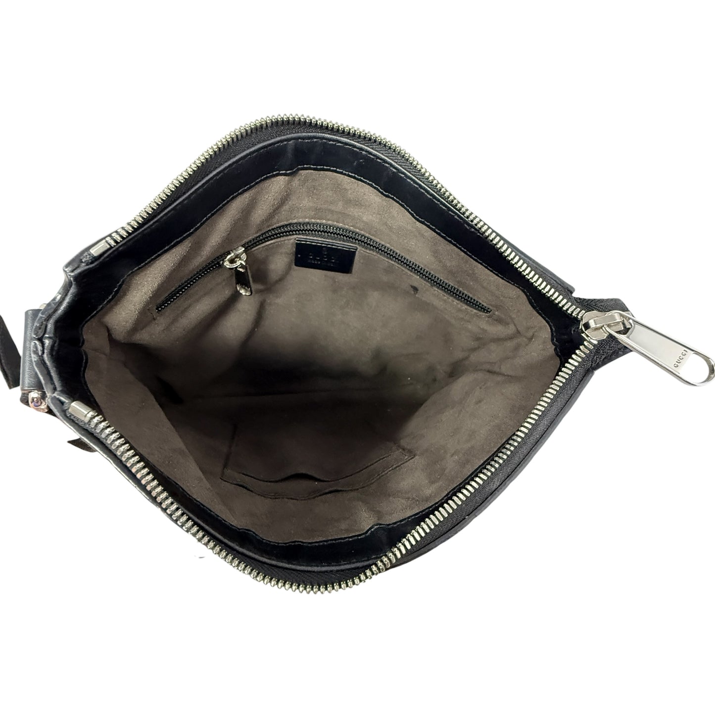 Guccissima Signature Leather Messenger Bag  Luxury Designer By Gucci, Size: Small