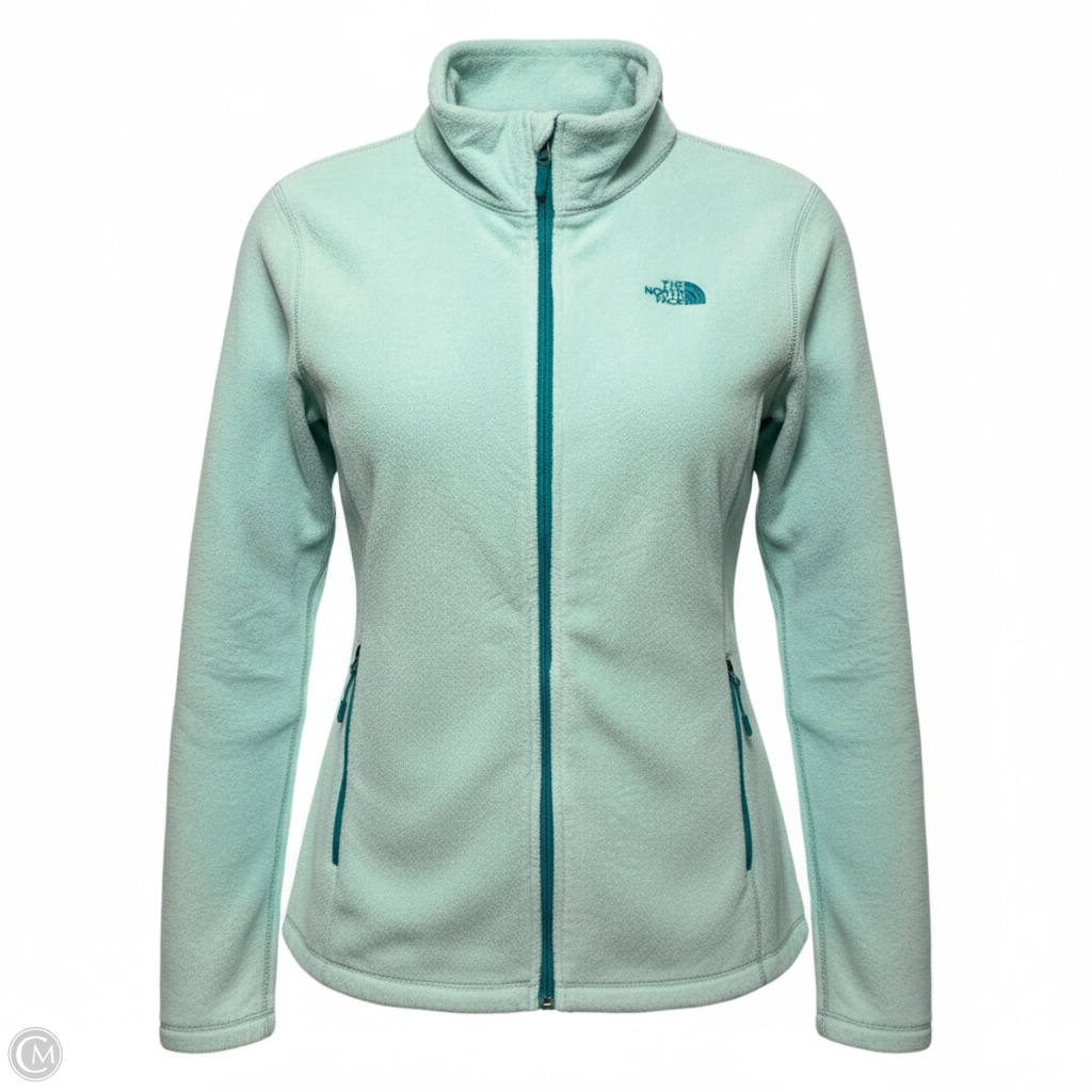 Glacier Full Zip Fleece Jacket By The North Face In Aqua, Size: XL