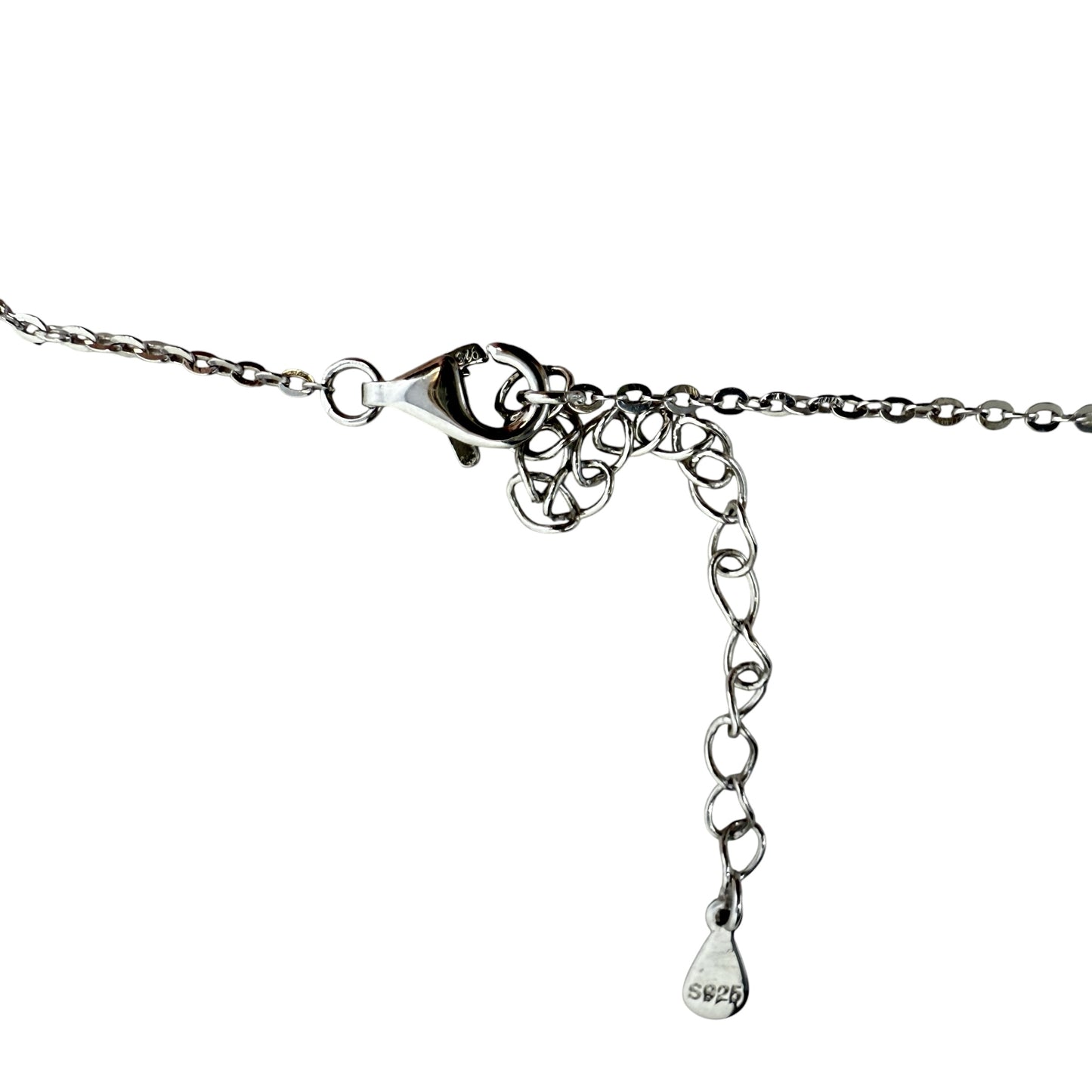 Sterling Silver, Pearl & Pave CZ Earrings & Necklace Set