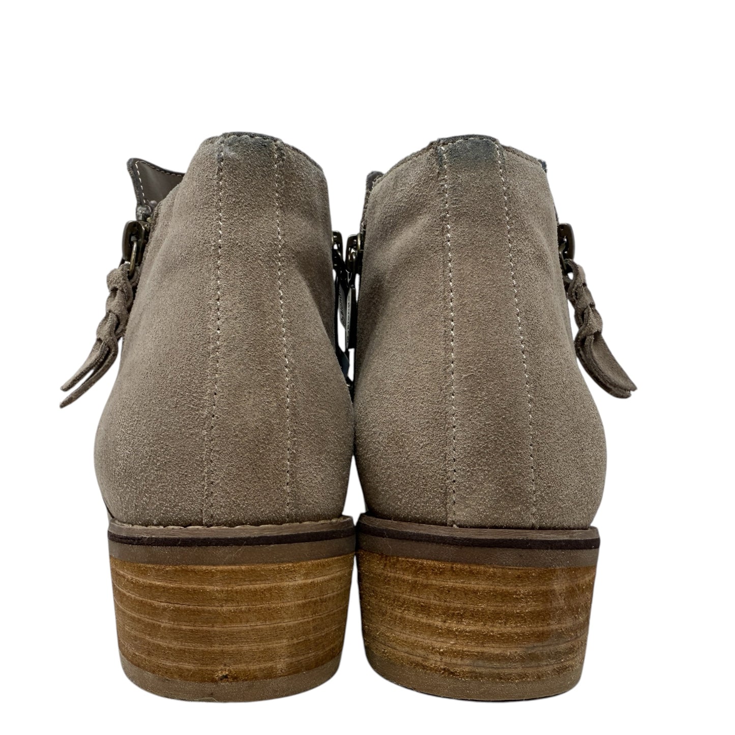 Liam Waterproof Suede Double Zip Booties By Blondo In Taupe, Size: 8.5