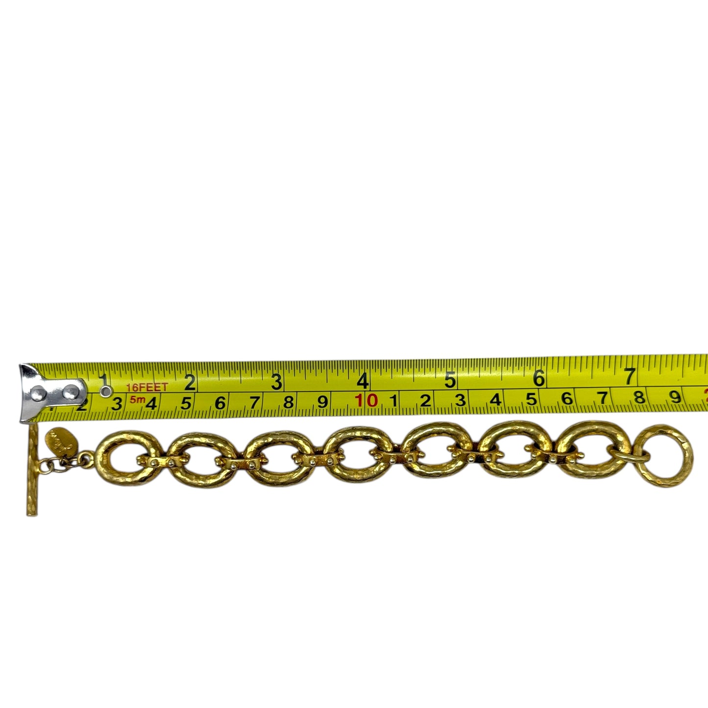 SoHo 24K Gold Plate Link Bracelet Chain By Julie Vos