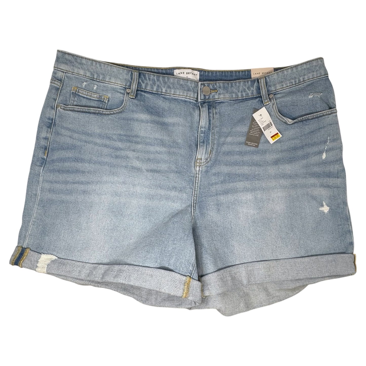 Midrise Boyfriend Shorts By Lane Bryant In Blue Denim, Size: 24