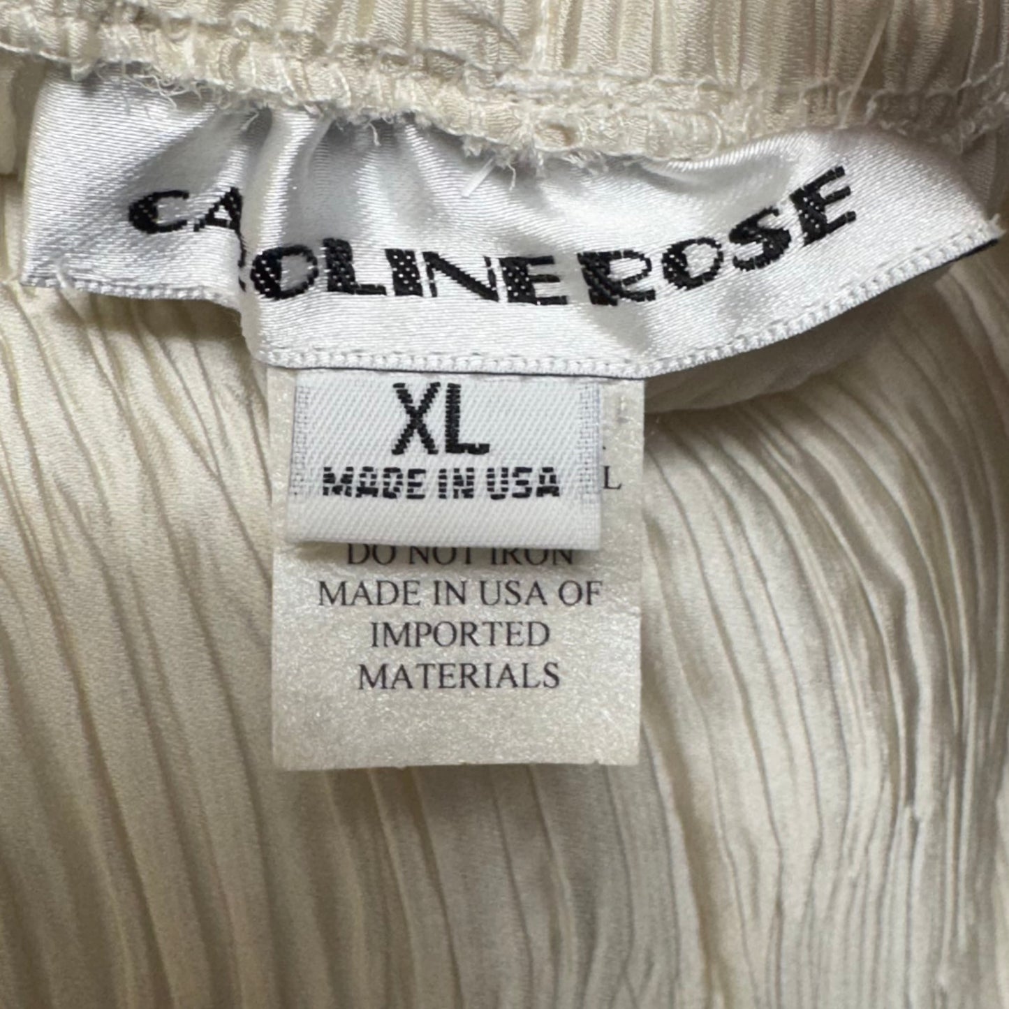 Pants Other By Caroline Rose In Ivory, Size: Xl