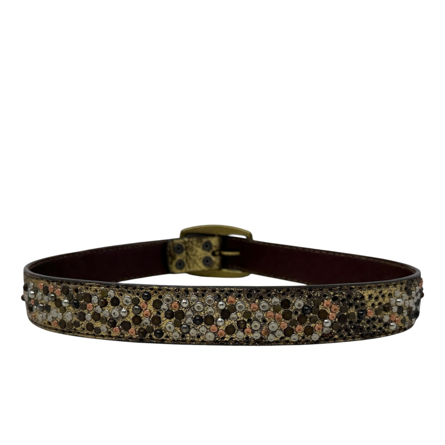 Deborah Embellished Leather Belt Designer By Frye, Size: Large