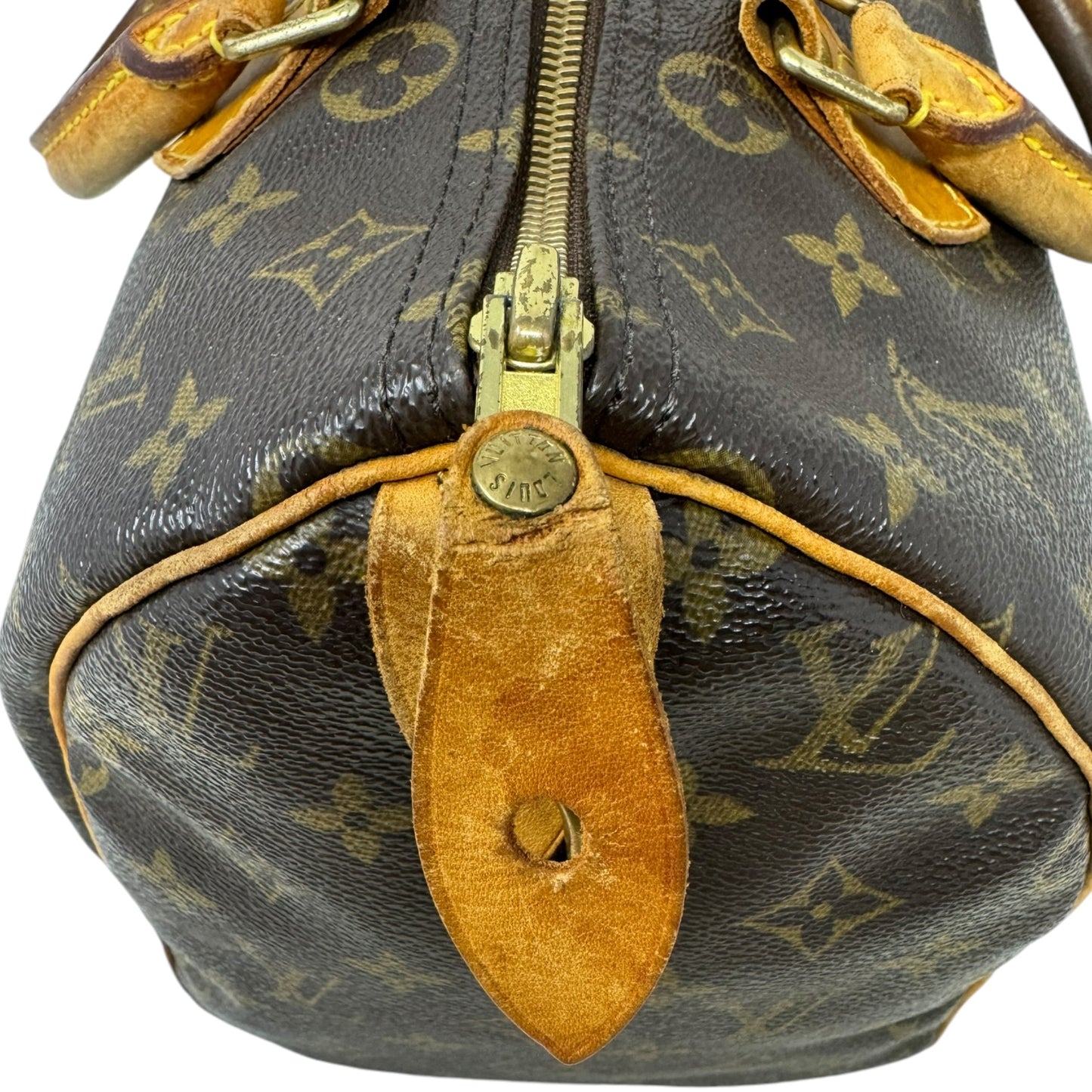 Speedy 30 Monogram Canvas Satchel Luxury Designer By Louis Vuitton, Size: Medium