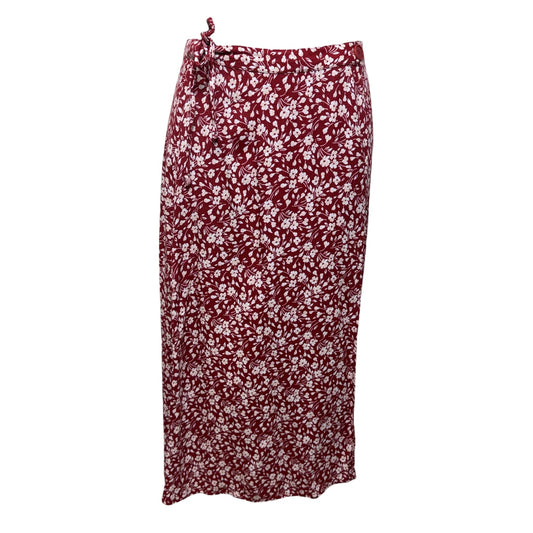 Zoe Midi Skirt By Reformation In Floral Print, Size: 2