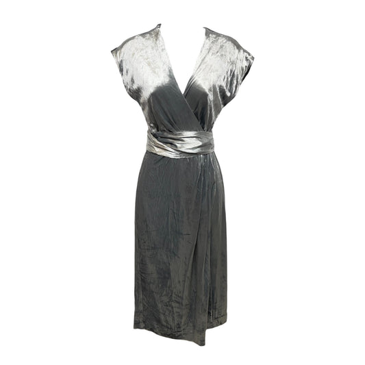 Dress Party Midi By J. Crew In Grey, Size: 00