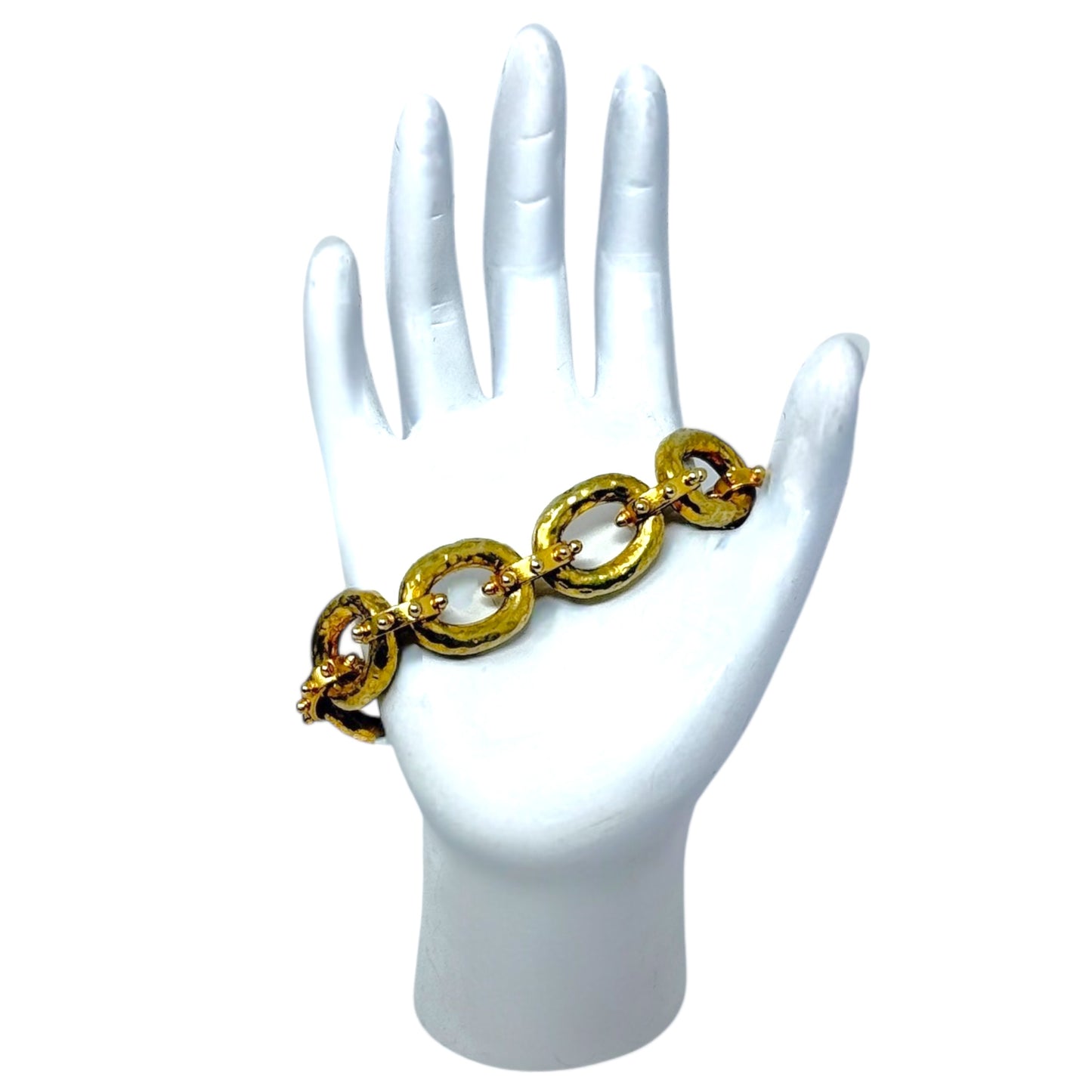 SoHo 24K Gold Plate Link Bracelet Chain By Julie Vos