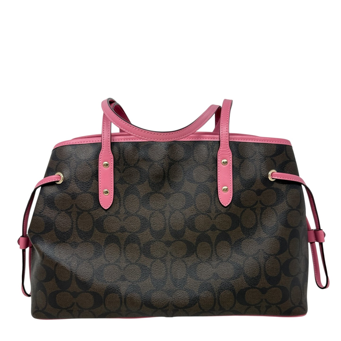 Signature Drawstring Carryall Designer By Coach, Size: Medium