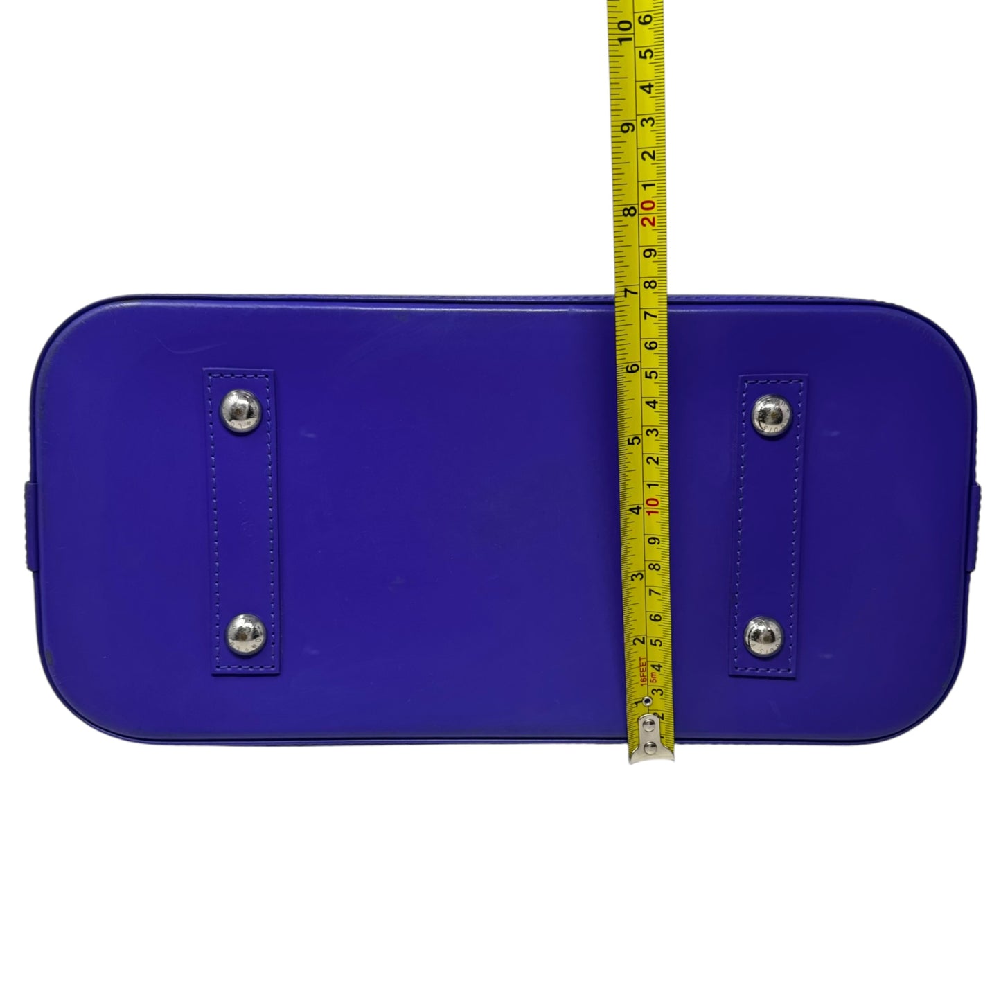 Alma MM Epi Figue Handbag Luxury Designer By Louis Vuitton, Size: Medium