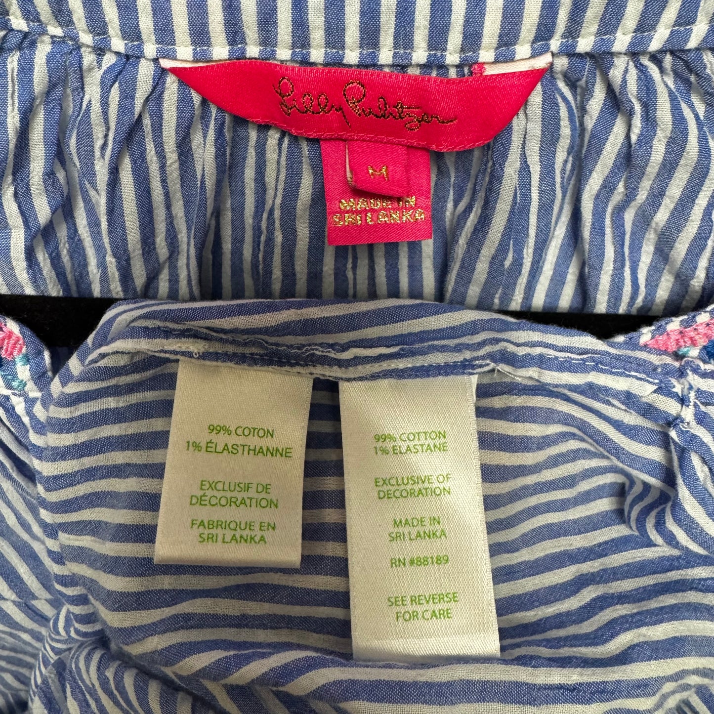 Top Long Sleeve Designer By Lilly Pulitzer In Striped Pattern, Size: M