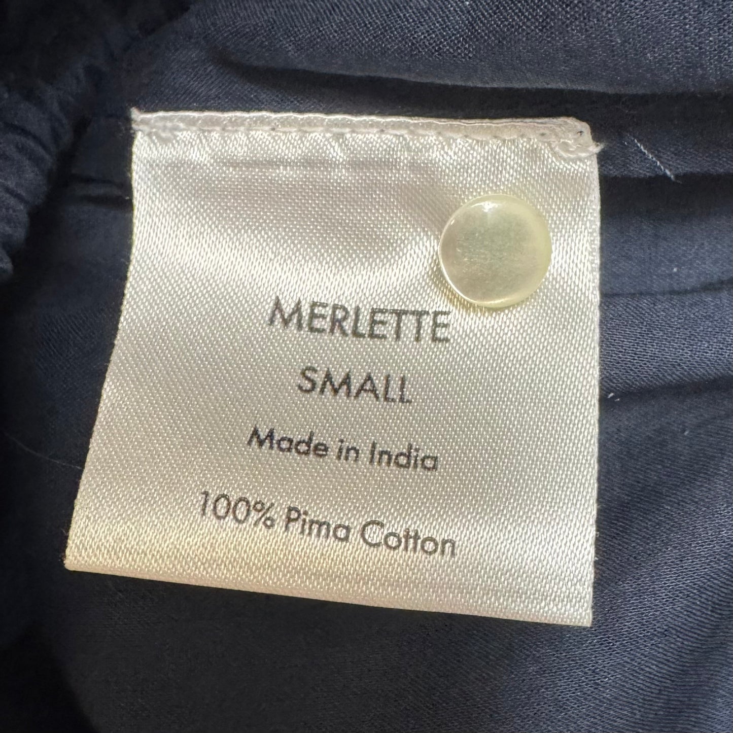 Bonnier Pima Cotton Top Short Sleeve By Merlette In Navy, Size: S