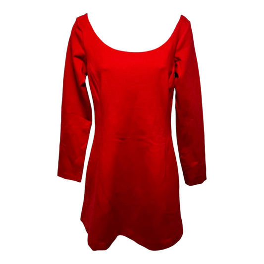Ballet Neck Mini Dress By Spanx In Spanx Red, Size: Xs