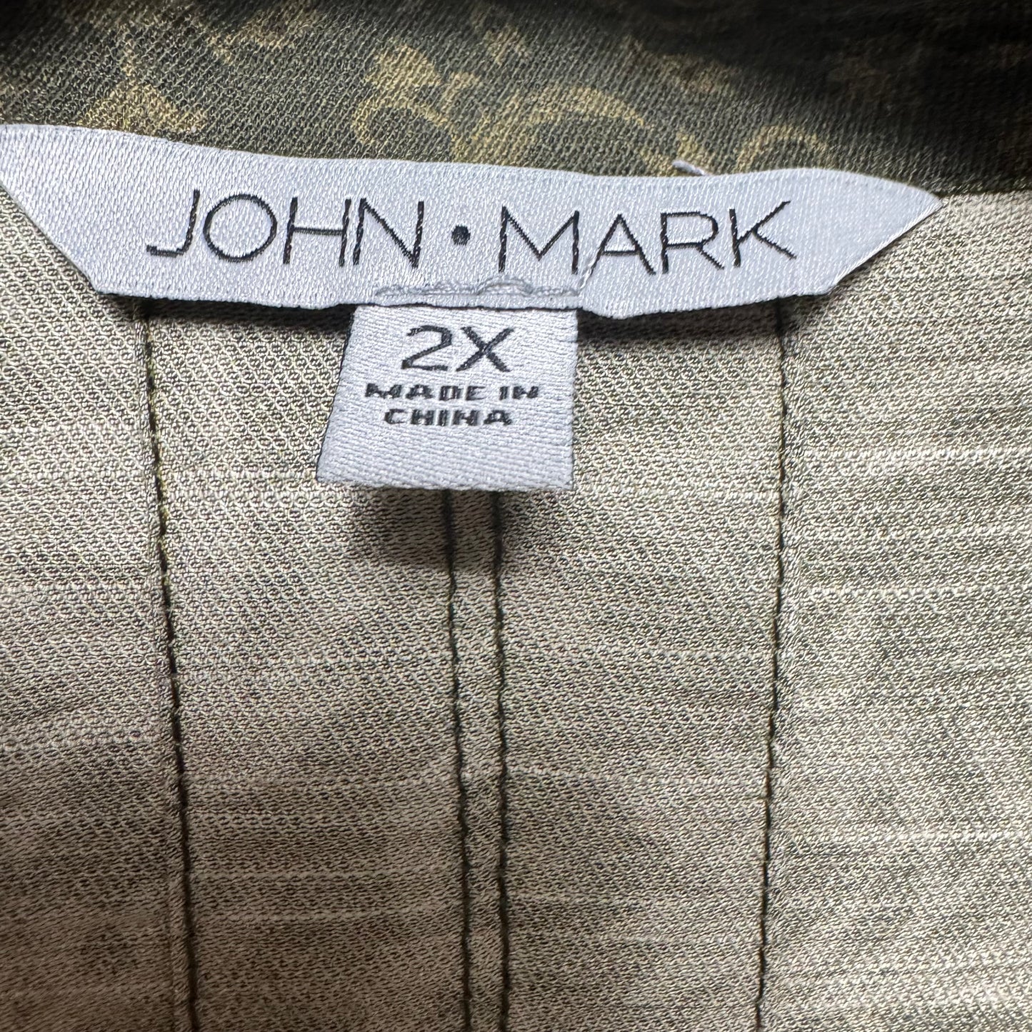 Top 3/4 Sleeve By John Mark In Floral Print, Size: 2x