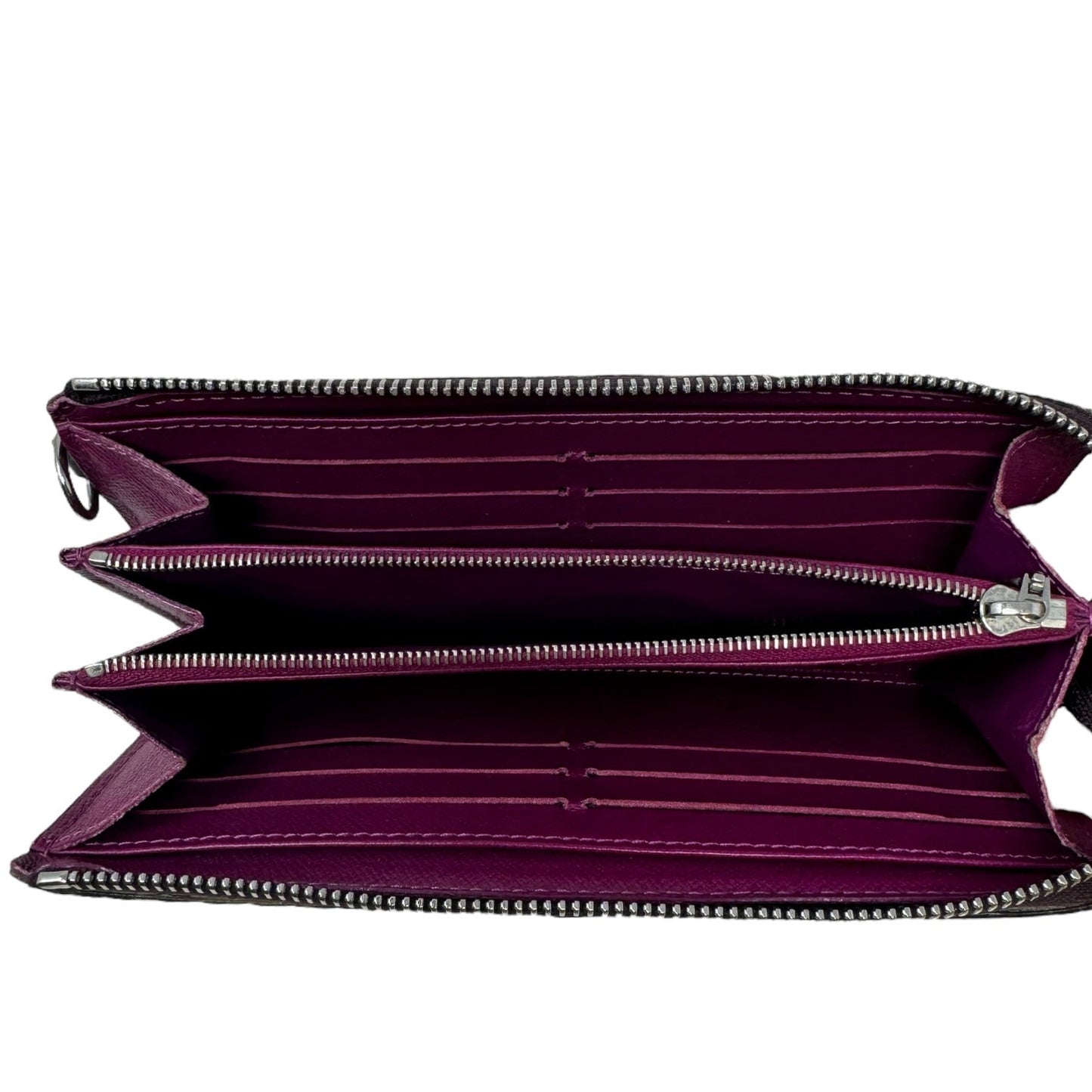 Astrid Wallet Luxury Designer By Louis Vuitton, In Cassis Epi Leather Size: Large