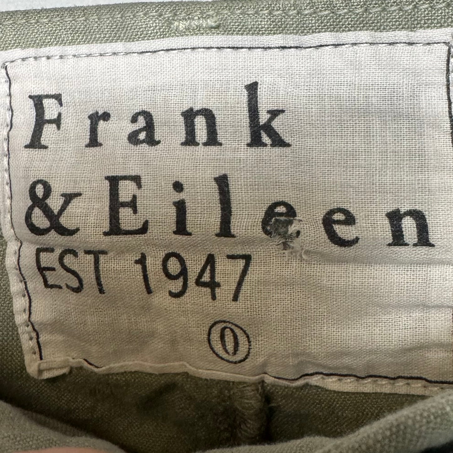 Pants Cargo & Utility By Frank And Eileen In Green, Size: 0