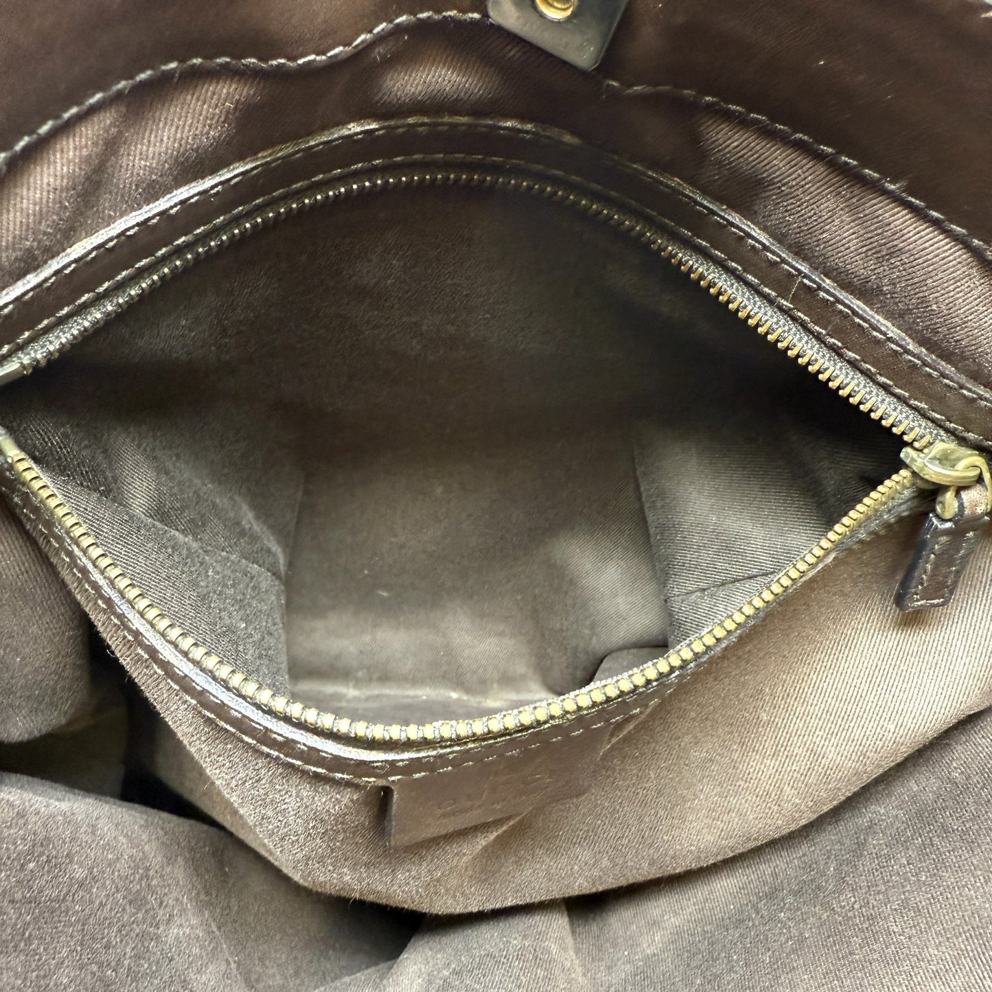 Vintage GG Monogram Canvas Braided Messenger Shoulder Bag  Luxury Designer By Gucci, Size: Medium