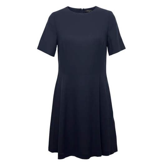 Linen Swing Dress By House Of Bruar In Navy, Size: 12