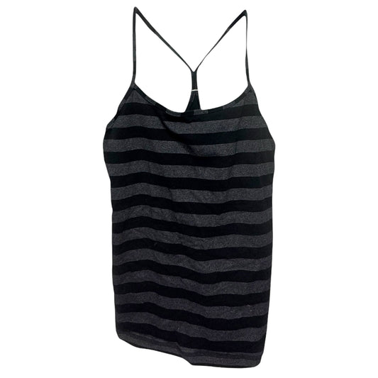 Power Y Tank By Lululemon In Black Black Micro Macro Stripe, Size: 8