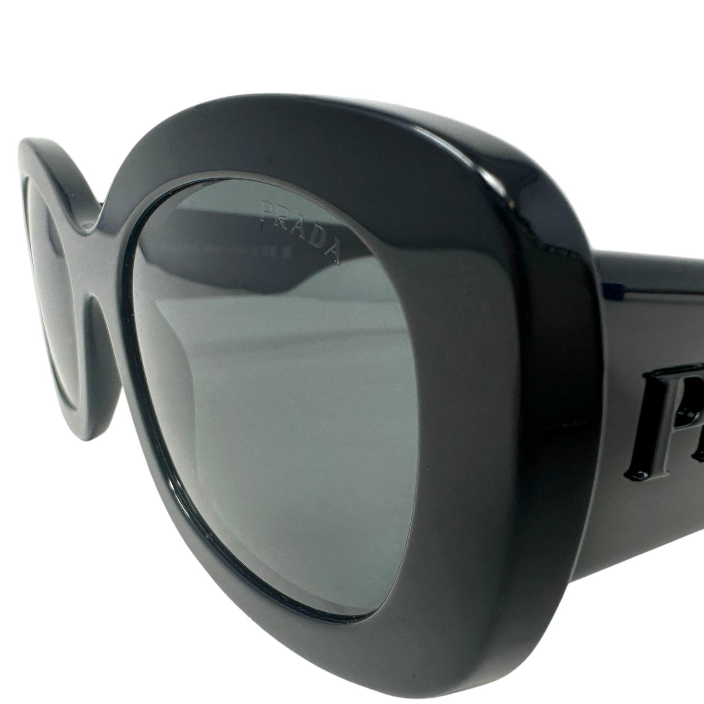 SPR A13 Logo Sunglasses Luxury Designer By Prada, Size: Medium