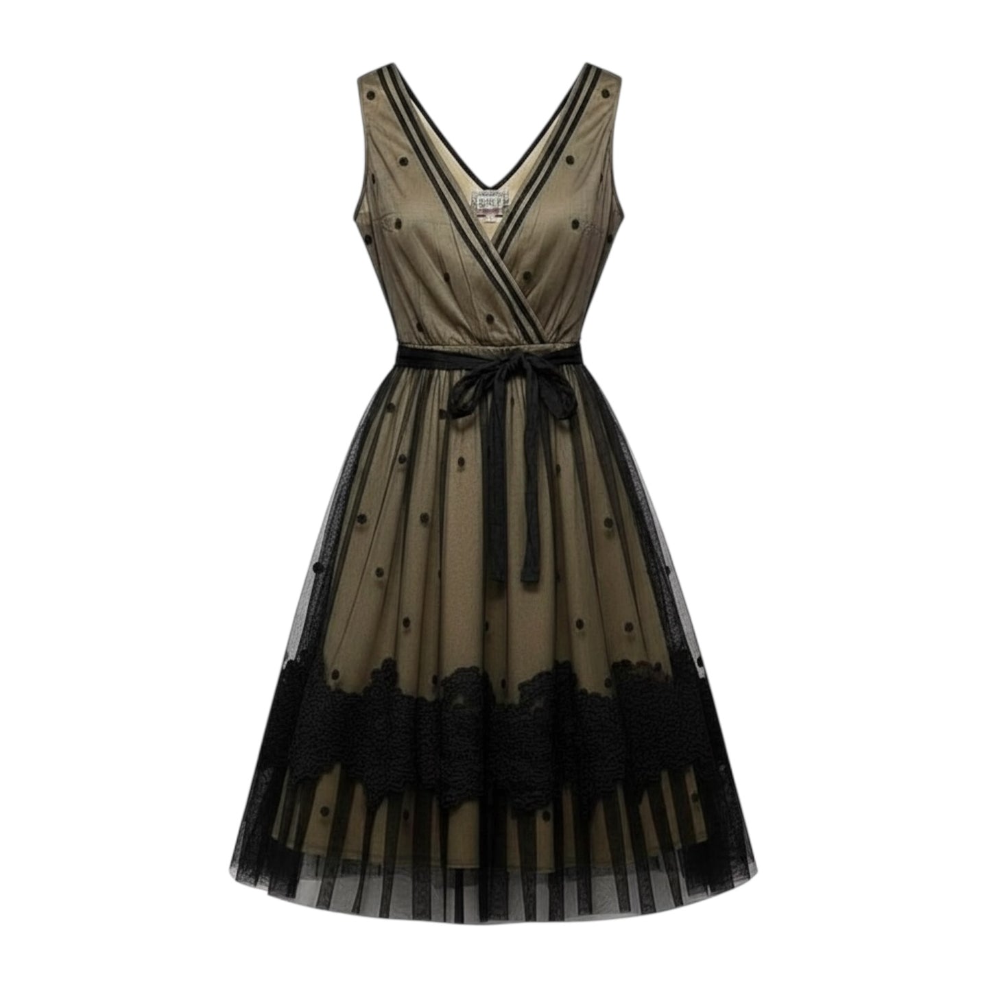 Dress Party Short By Baraschi In Black & Tan, Size: 2