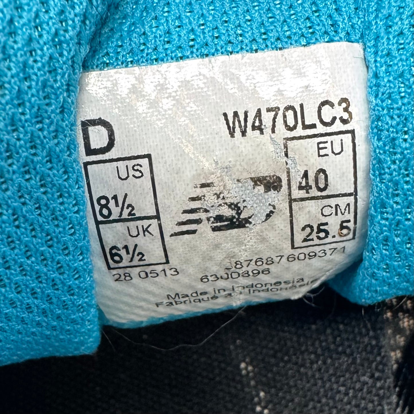 470v3 Shoes Athletic By New Balance In Black & Blue, Size: 8.5 D