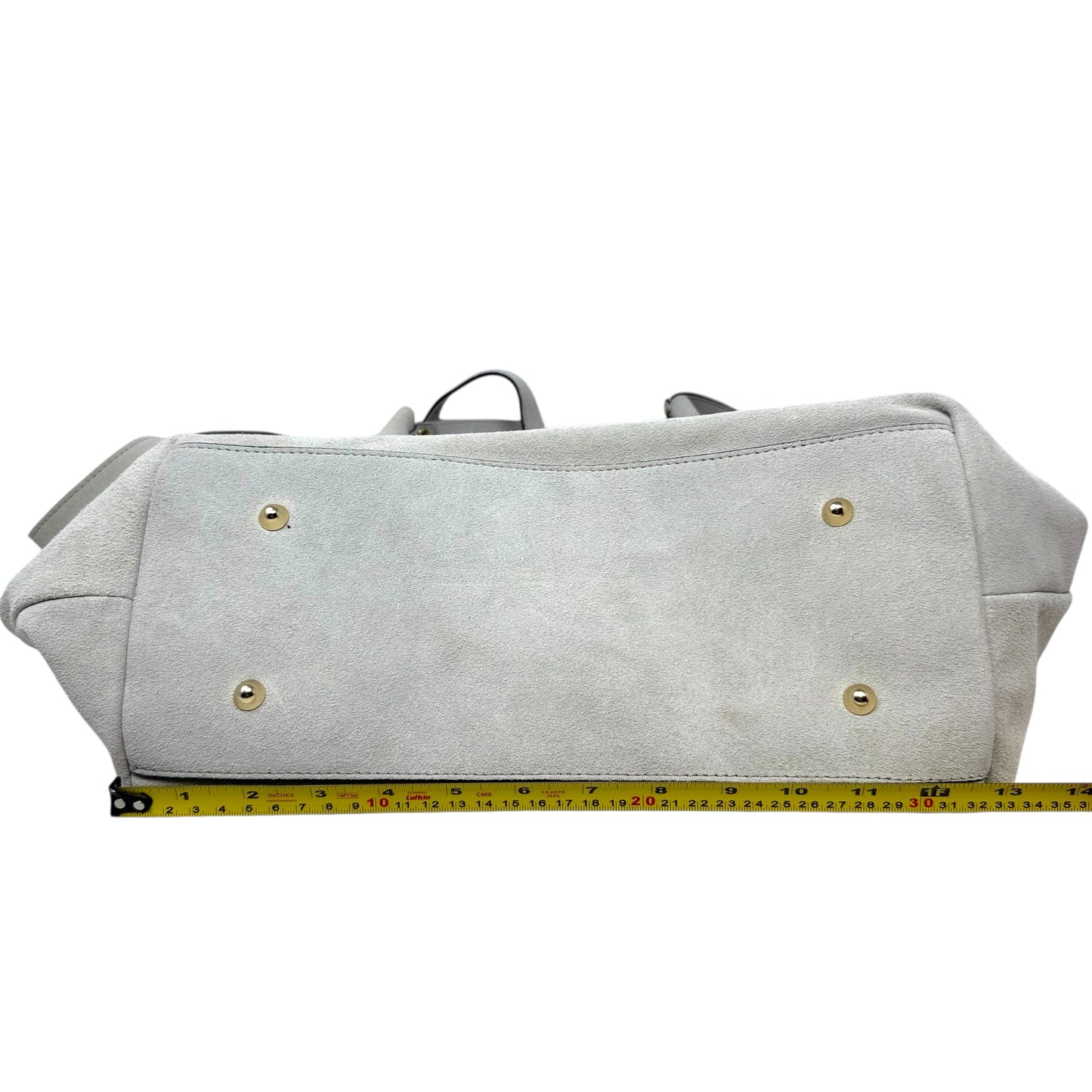 Suede Round Luce Adding Tote By Anna Paola, Size: Medium