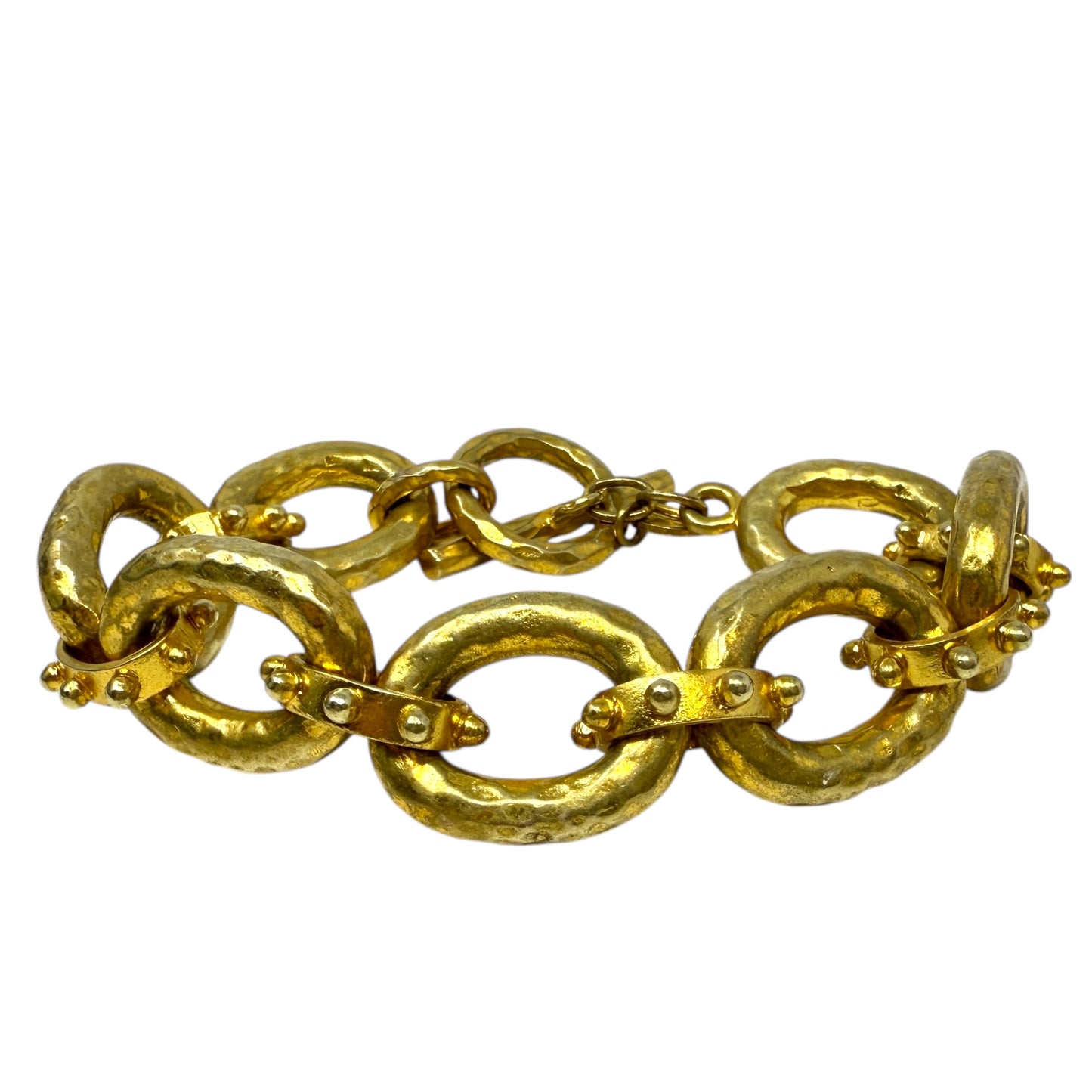 SoHo 24K Gold Plate Link Bracelet Chain By Julie Vos