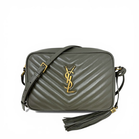 Matelasse Quilted Calfskin Monogram Lou Camera Bag Luxury Designer By Yves Saint Laurent, Size: Medium