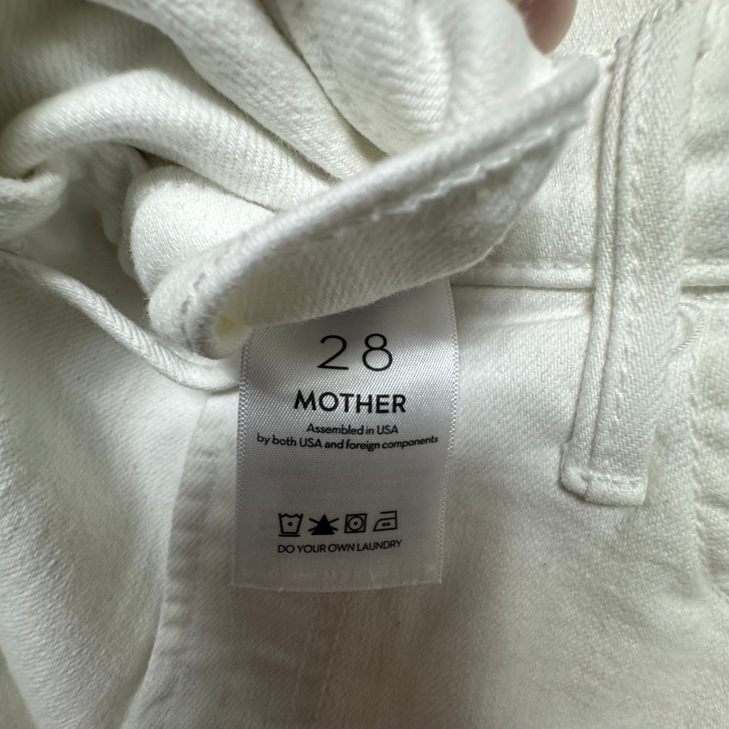 The Hustler Ankle Fray Jeans By Mother In White, Size: 6/28