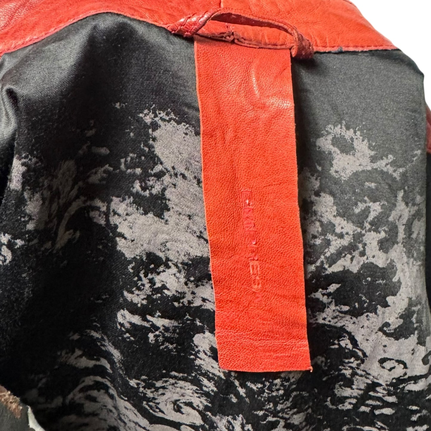 Jacket Moto Leather By Empresa In Red, Size: S (IT 40)