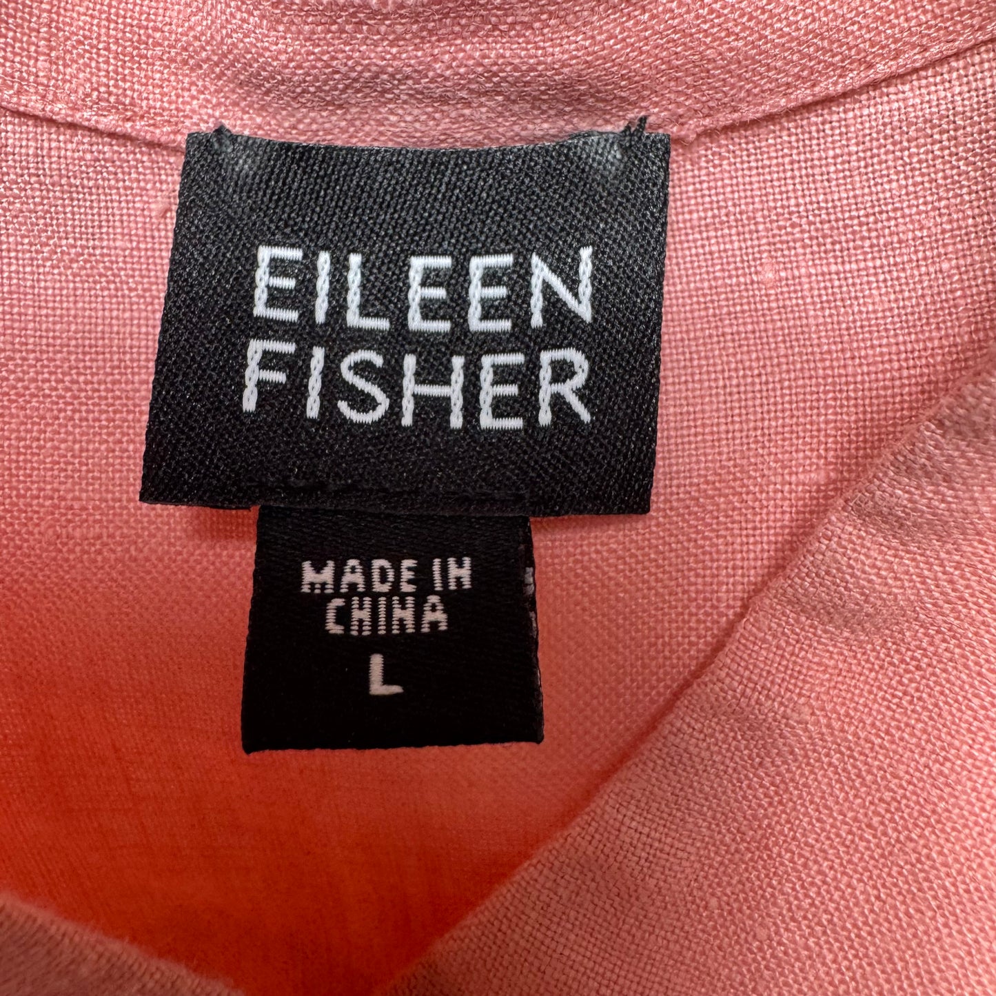 Top Long Sleeve By Eileen Fisher In Pink, Size: L