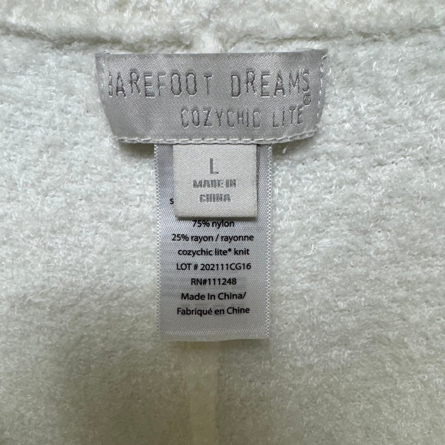 CozyChic Lite Patch Pocket Long Pants By Barefoot Dreams In Cream, Size: L