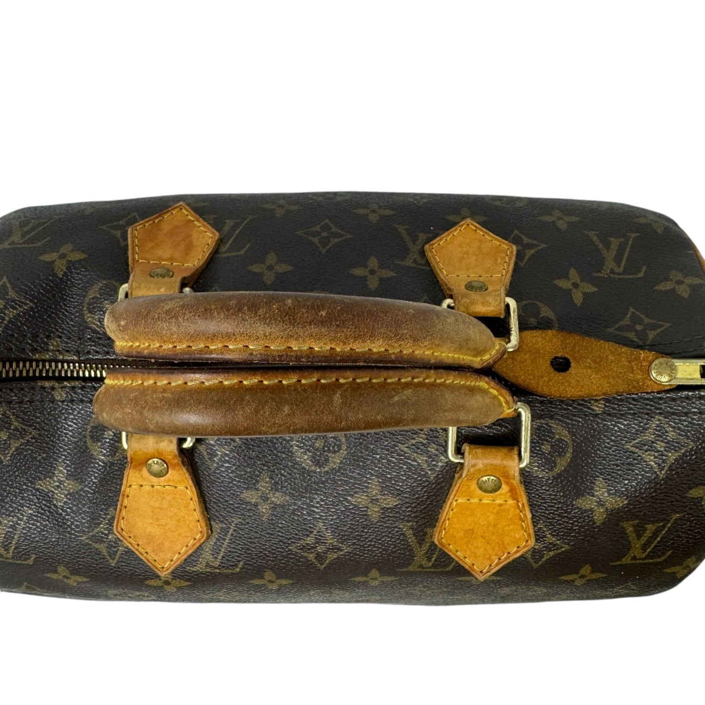 Speedy 30 Monogram Canvas Satchel Luxury Designer By Louis Vuitton, Size: Medium