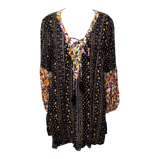 Ellie Tunic Kaftan Dress By Maaji In Black Multi-colored, Size: S
