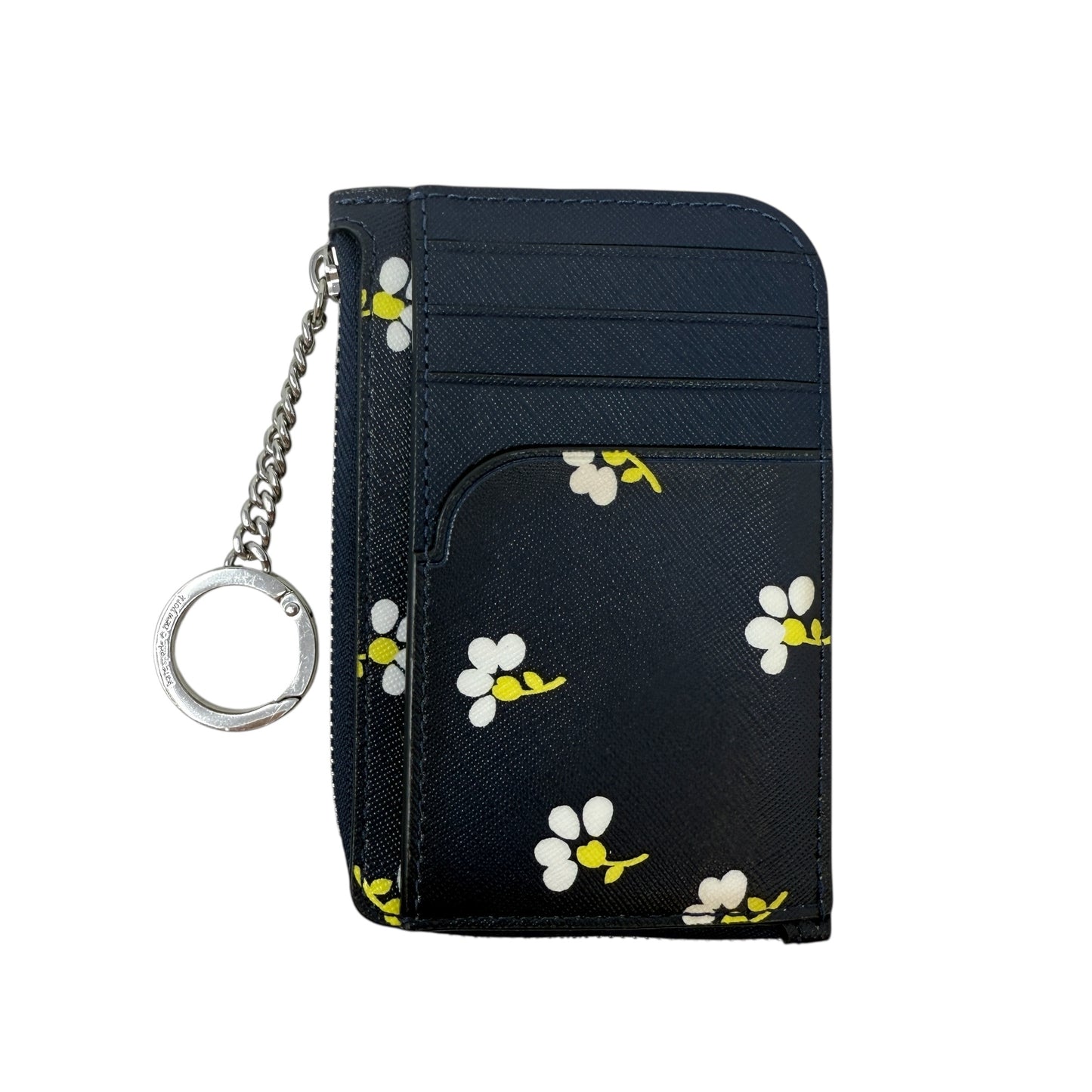 Cameron Daisy Toss L-Zip Card Holder Designer By Kate Spade In Nightcap Multi, Size: Small