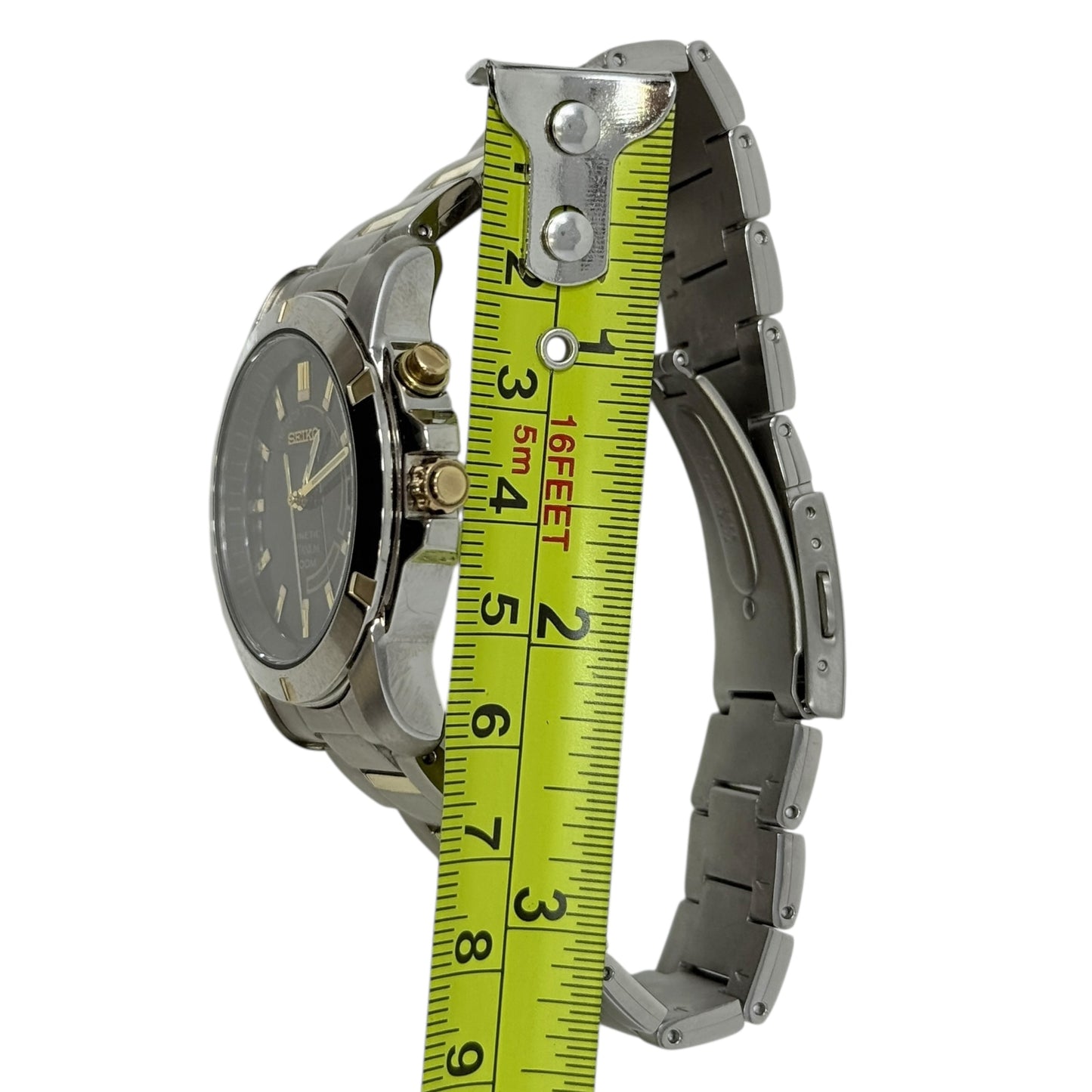 Kinetic 5M62 Titanium Dress Watch By Seiko, Size: Large