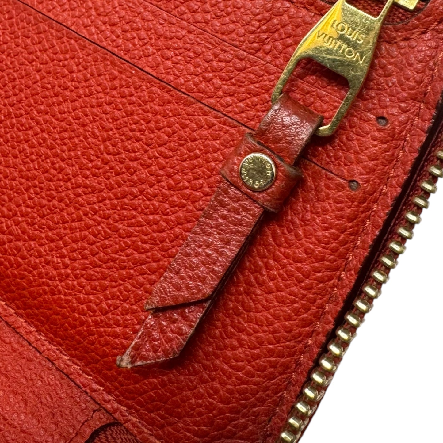 AS IS Monogram Empreinte Zippy Wallet Luxury Designer By Louis Vuitton, Size: Large