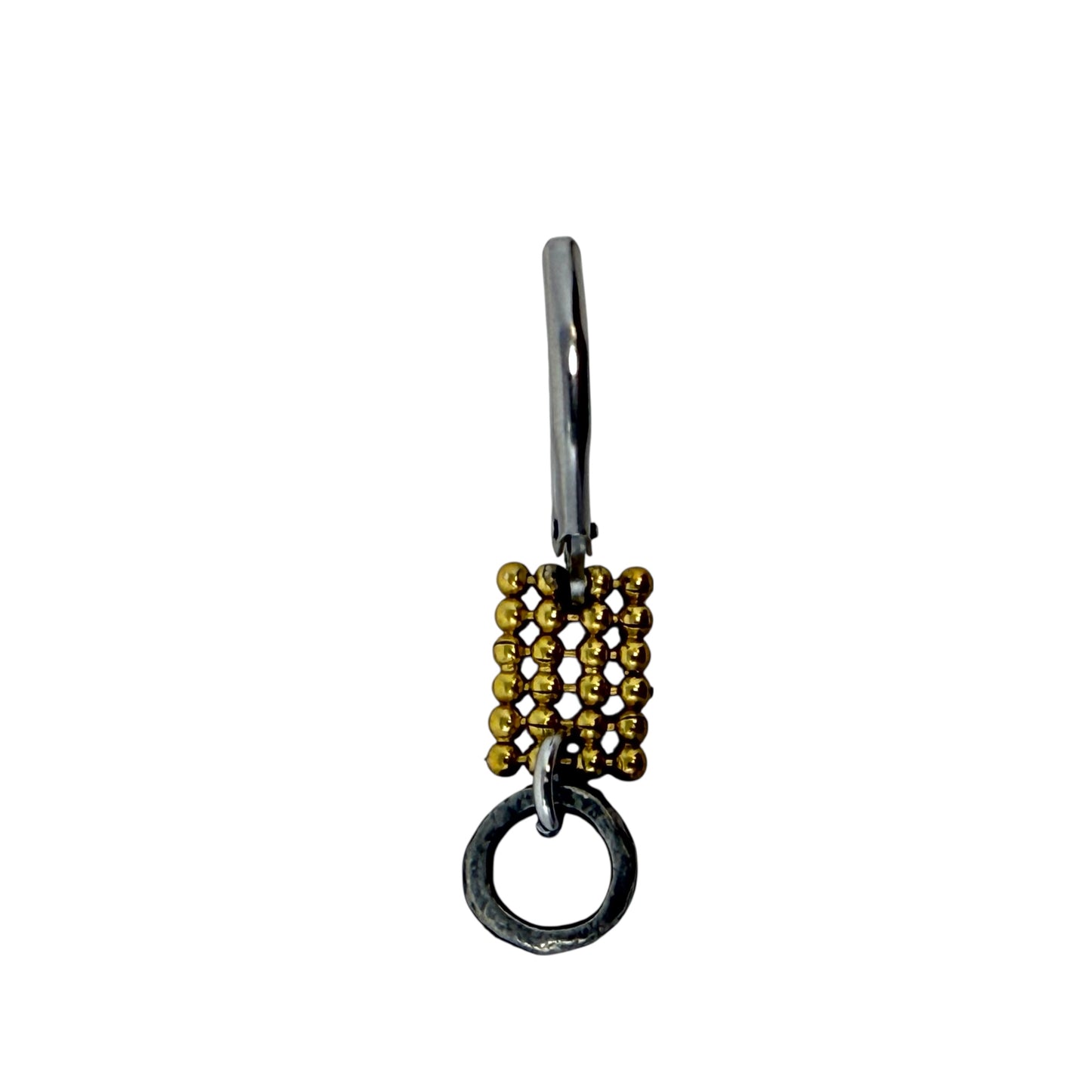 Mixed Metal Dangle Earrings