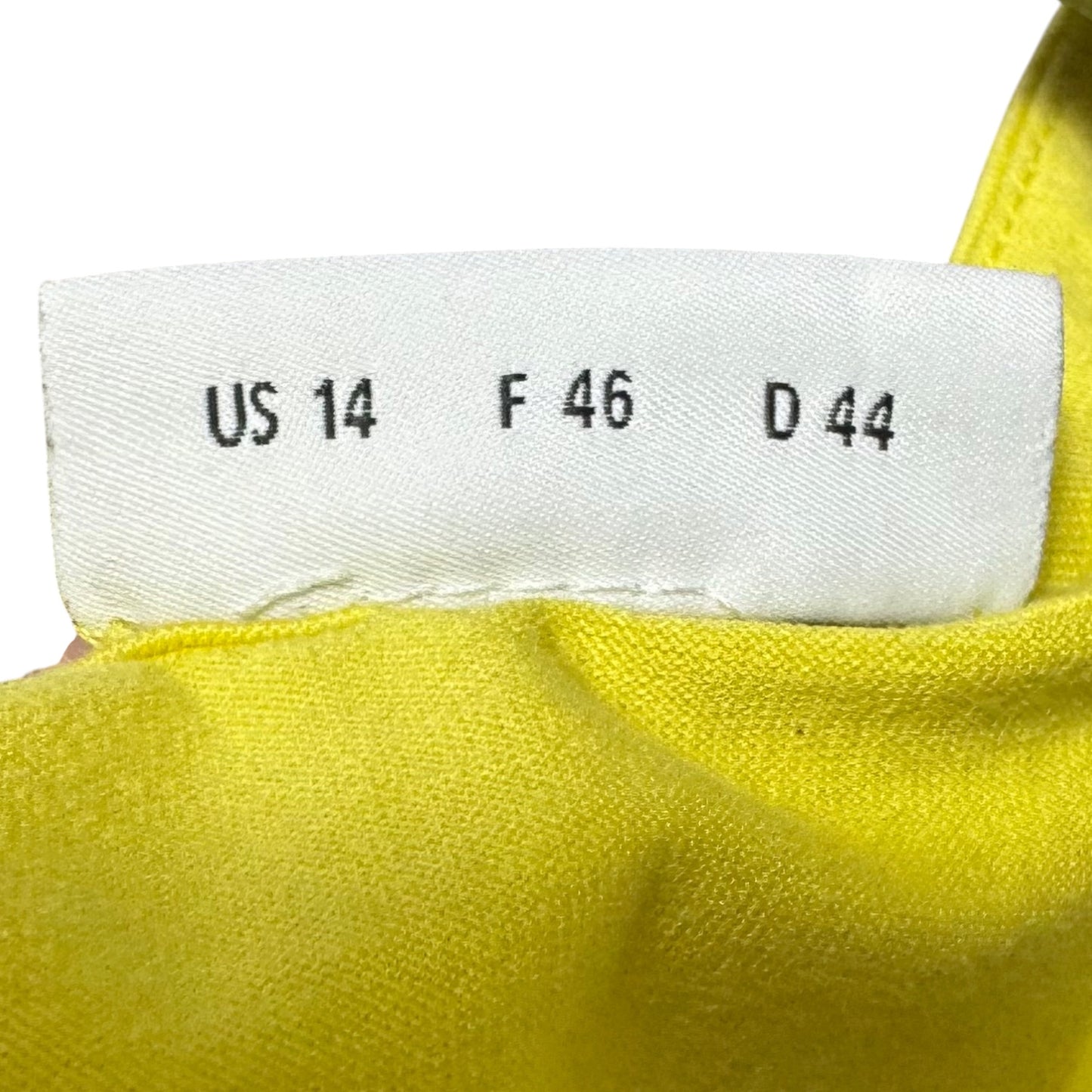 Top Sleeveless By Akris Punto In Yellow, Size: 14