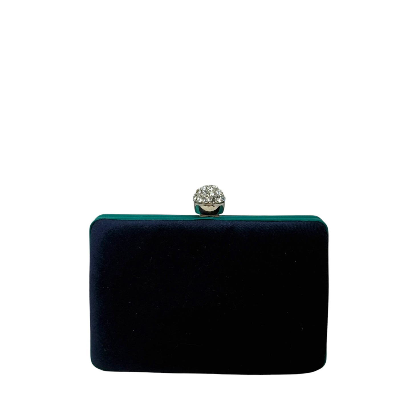 Crystal Embellished Lizard Evening Clutch By Franchi, Size: Small