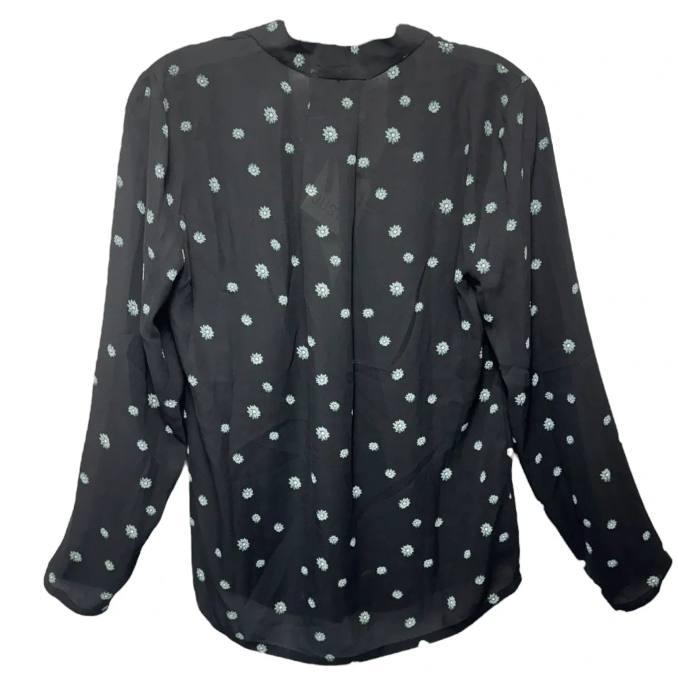 Top Long Sleeve By Just Female In Black & Blue, Size: Medium