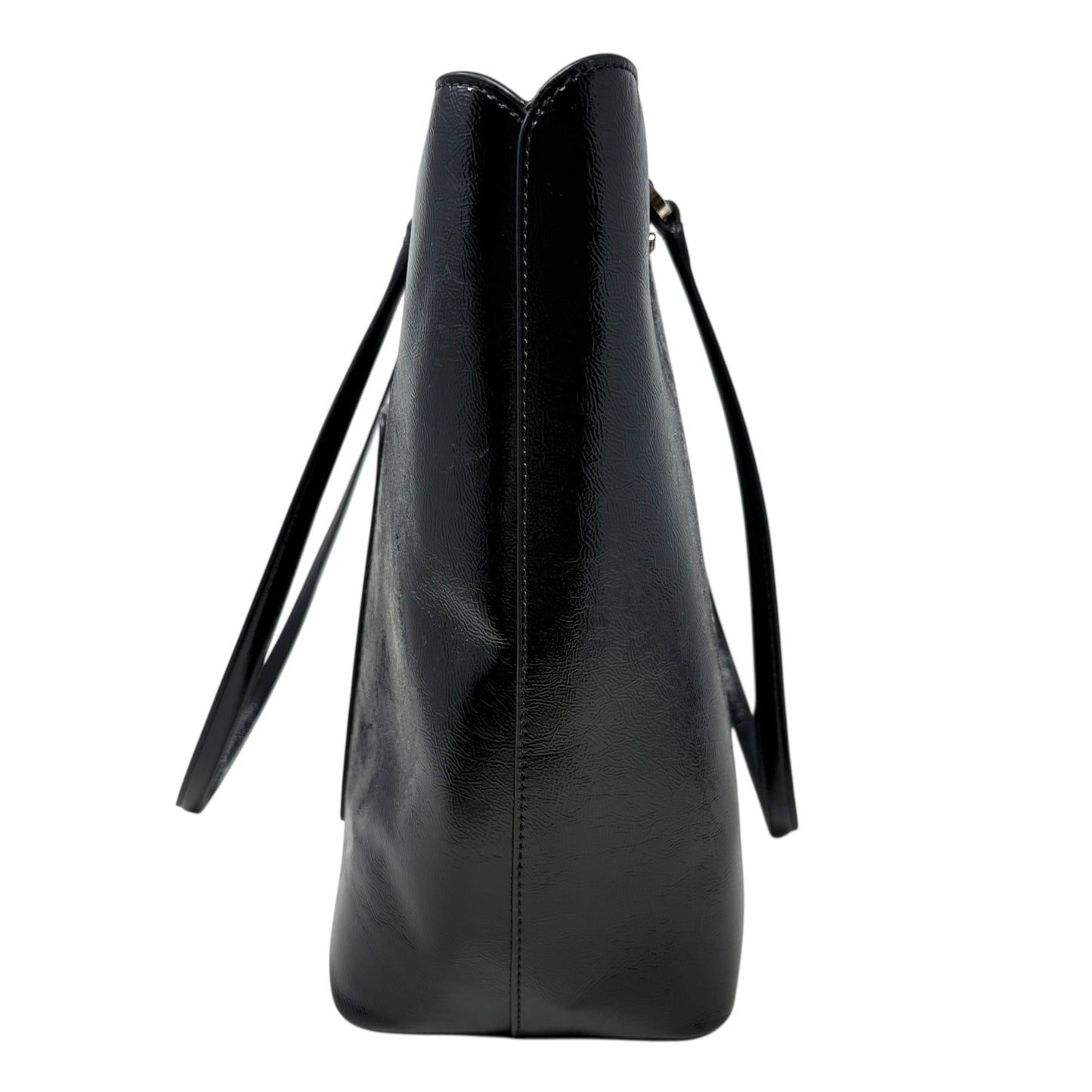 Bridget Crinkle Patent Leather Tote Designer By Kate Spade, Size: Medium