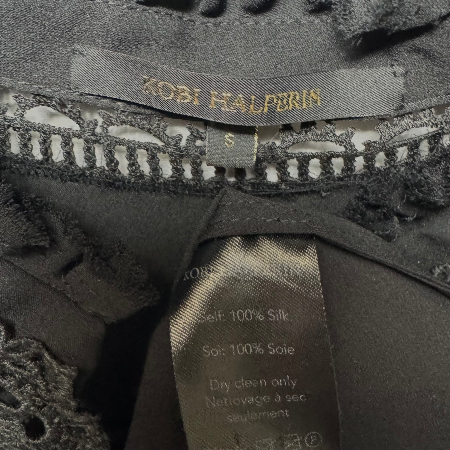 Silk Blouse Long Sleeve By Kobi Halperin In Black, Size: S