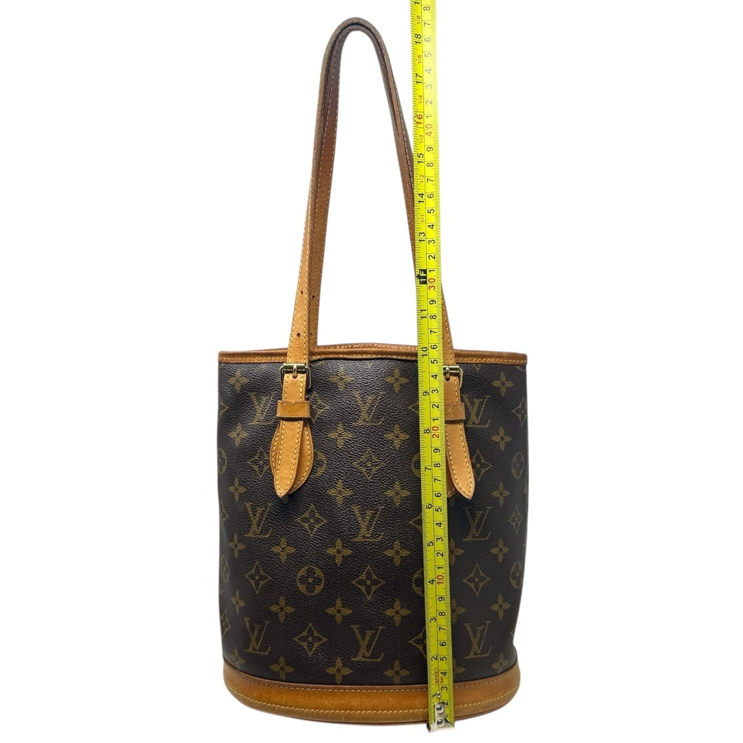 2002 Monogram Petit Bucket 23 Tote  Luxury Designer By Louis Vuitton, Size: Small