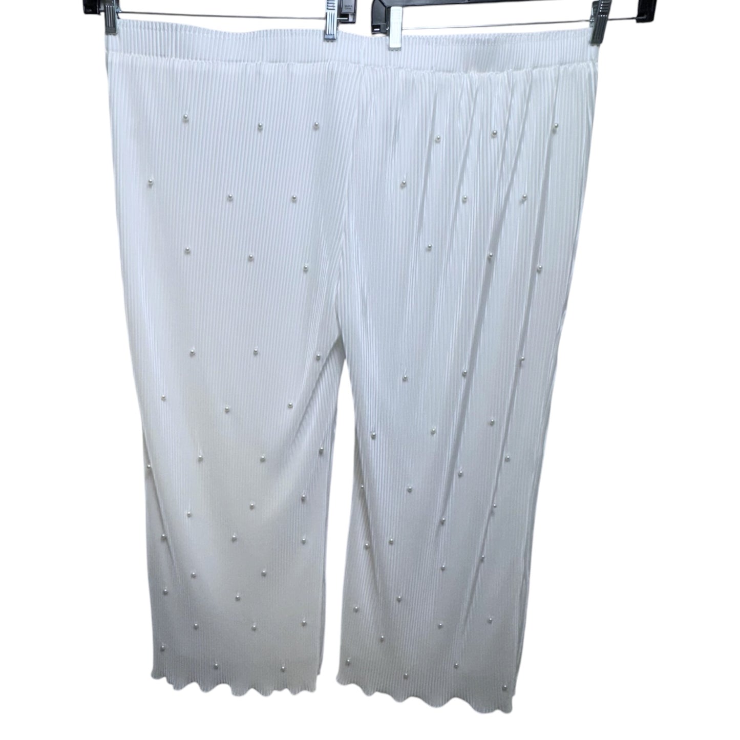 Payton Pearly Pant Set Pajamas By Waverles In White, Size: 4x